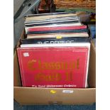LP records, to include Classical Gold 2., The Best of ABBA., Peggy Lee., etc. (1 box)