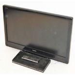 A Toshiba 35'' television together with Toshiba DVD player and remote control for DVD player only. (