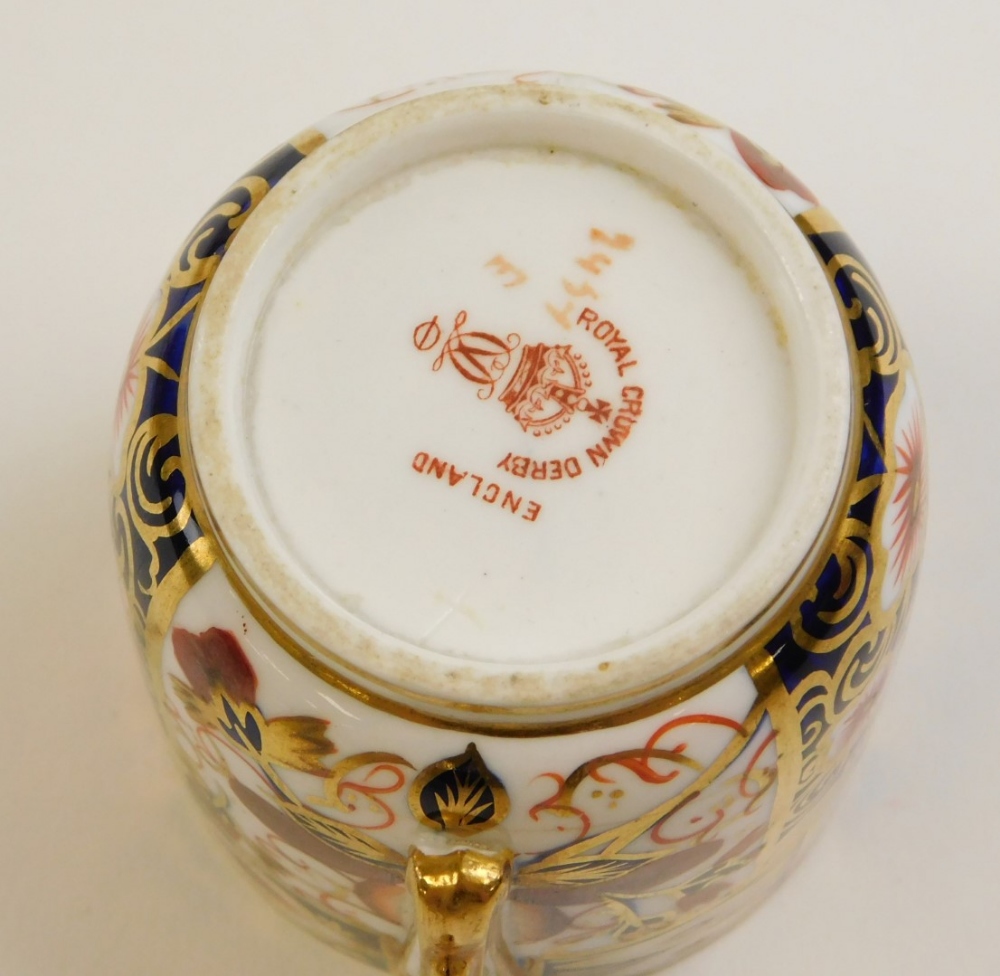 A set of six Royal Crown Derby Imari pattern coffee cans and saucers, the coffee cans 6cm high, the - Image 3 of 3