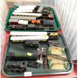 Various dublo gauge carriages and locomotives, to include a Hornby Tornado locomotive, various wagon
