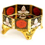 An Abbey Vale Chrysanthemum pattern porcelain octagonal dish, decorated in Imari colours, with