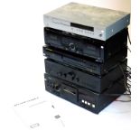 A quantity of hi fi equipment, to include a Marantz CD player, a Teac tape desk, a Cambridge audio