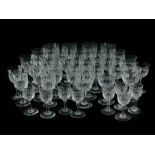 A suite of Thomas Webb cut glasses, various sizes, to include wine glasses, sherry, etc.