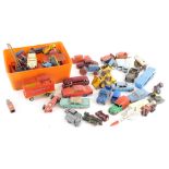 A quantity of play worn die cast vehicles, to include Corgi Major Chipperfield circus, Dinky Foden