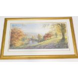 After Rex N. Preston. River landscape, artist signed limited edition print, number 35/500.