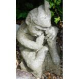 A composition figure of an elf or gnome, 51cm high.