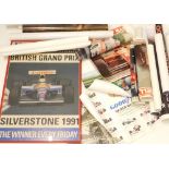 A quantity of posters, to include The British Grand Prix 1991, poster for Ford Motoring, Iron