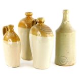 A collection of stoneware, to include a Lucas Brothers, Louth beer bottle, a flagon stamped B.