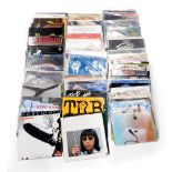 A quantity of LP records, to include Led Zeppelin, Ratt, Rod Stewart, Super Tramp, Moody Blues, Eric