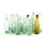 A quantity of glass bottles, etc., mainly Lincoln Mineral, etc.