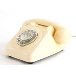 A 1969 vintage ivory GPO746 telephone.
