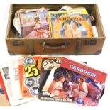 A quantity of LP records, musicals to include South Pacific, The King and I and Carousel, 78RPM