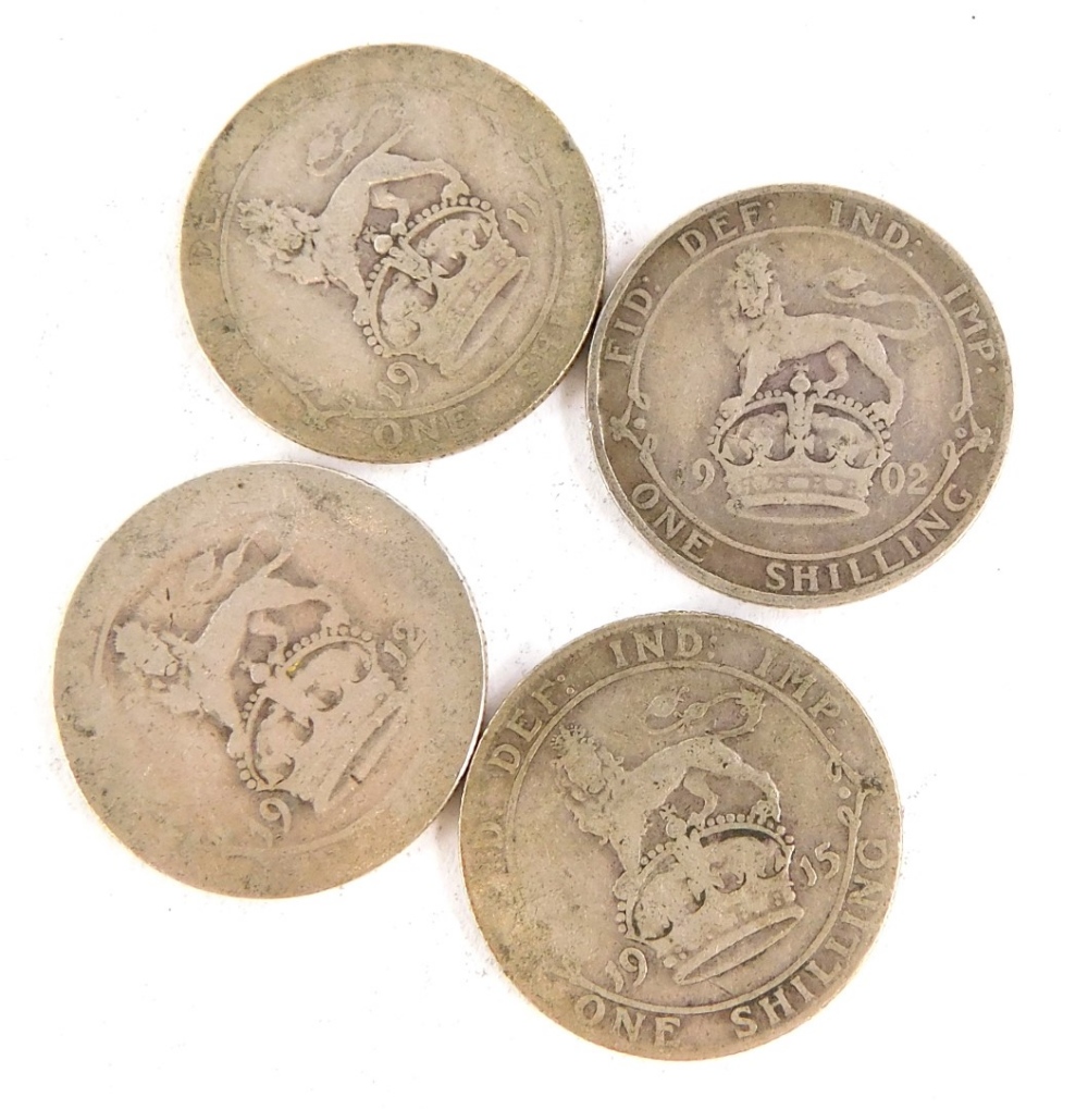 Various pre 1920 British shillings.