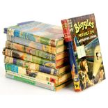 Various volumes of Biggles, to include some first editions, Air Detective, Flies to work, Flies