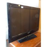 An LG 32 inch flat screen television, lacking lead and remote.