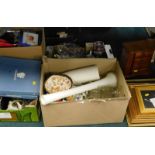 General household effects, to include boxed Wedgwood cabinet plates, jewellery box, pictures,