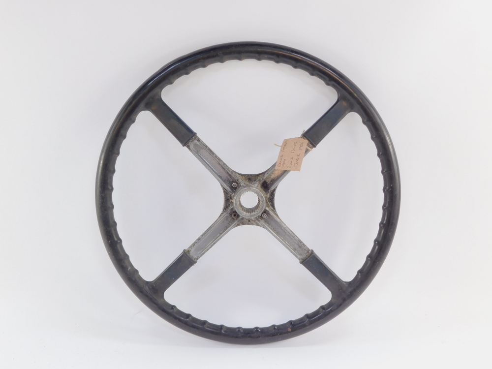 A Rolls Royce Tourer steering wheel, early 20thC, Dover Patent 1916, 45cm diameter. - Image 2 of 2