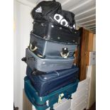 Modern canvas travel cases, Adidas Sports bag, etc. (a quantity)