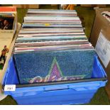 Various 45rpm records, to include many mixed dance albums, love song albums, Beach Boys, Elton John,
