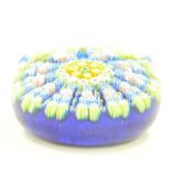 A 19thC concentric Millefiori paperweight, 6cm diameter.