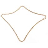 A 9ct gold curb link neck chain, 48cm long, 5.8g.