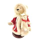 An Heirloom teddy bear dressed as Father Christmas, for Franklin Mint, together with a Steiff 2009 C