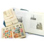 Philately: a Stanley Gibbons stamp album containing QV-GVI British and Empire stamps, European and W