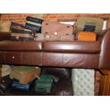 A selection of matched and other travel luggage and bags, button draylon blanket box and wicker line