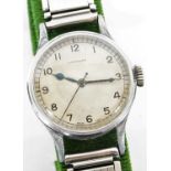 A Longines stainless steel gents wristwatch, with circular watch head stamped AM6B/159 1255/48, with
