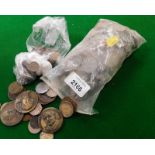 Various decimal and pre decimal coinage, tokens and medallions. (1 bag)