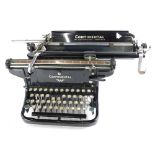 A Continental portable vintage typewriter, lacking case.