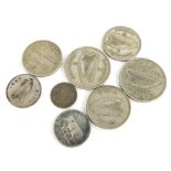 Various Irish silver coins, 23g.