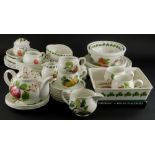 A quantity of Portmeirion Pomona pattern dinner and tea ware, to include teapot, oval dishes, etc.