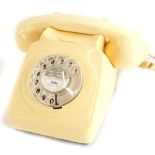 A 1981 vintage ivory GPO 746 telephone.