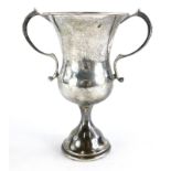 A George VI silver two handled trophy, engraved with the inscription House Stars Cup, kindly present