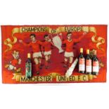Four bottles of Manchester United official club wine, dated 1994, 95, 96, and a Manchester