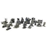 A quantity of small Myth and Magic type pewter cast figures, to include Mysterious Gateway, The Trea