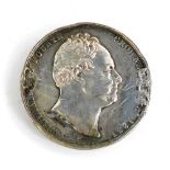A George IV crowned 1831 double sided medallion, (AF).