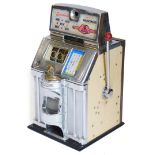 A Jennings The Governor one arm bandit or fruit machine, with chrome plated case, 69cm high, 42cm wi