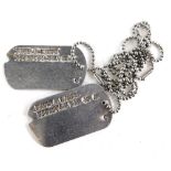 An original World War Two American dog tag for a Paul A Lampe (35023964), enlisted Ohio 11th June 19