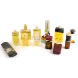 A collection of ladies perfumes, to include Chanel, Cristalle, Cartier, Yves Saint Laurent, Balmain,