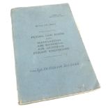 A 1944-45 RAF log book, for a Sergeant R K Roscow (225468), training on Anson, Wellington and Libera
