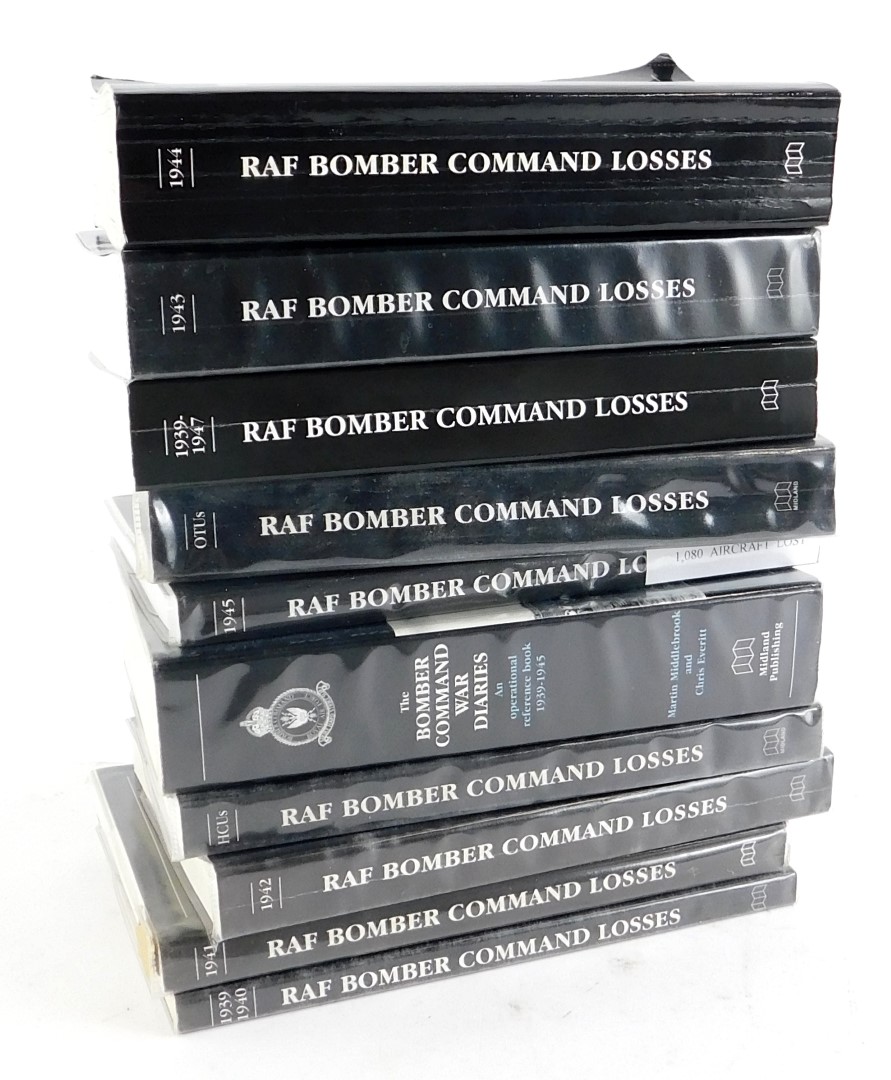 A full set of RAF Bomber Command Losses, volumes 1-9, including The Bomber Command War Diaries