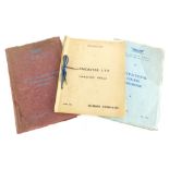 Three instruction manuals relating to Lancaster Bombers, to include a Flight Engineer's note for air