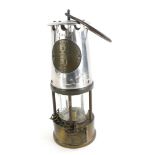 A Protectors miners lamp, type SL, stamped Cannock.