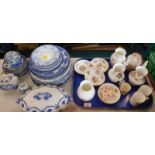 Decorative china and effects, to include a Spode Hammersley jug, jar and cover, a pair of Royal Worc