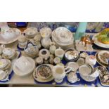 A Noritake Versatone part dinner and tea service, wash jug and bowl, Aynsley Wild Tudor jug, Hamersl