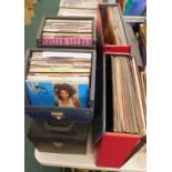 A quantity of LP and 45rpm records etc., to include Karyn White, Robert Palmer, Donny Osmond, etc. (