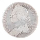A George II silver shilling 1758.