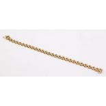 A 9ct gold bracelet, stamped 375, 9.3 grams.